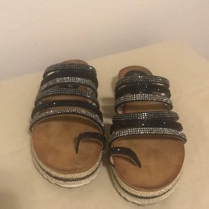 Rhinestone sandals
